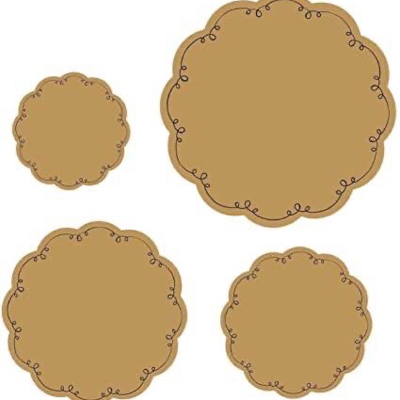 BRAND NEW sealed 40 Kraft brown serving papers assorted sizes - Picture 3 of 7